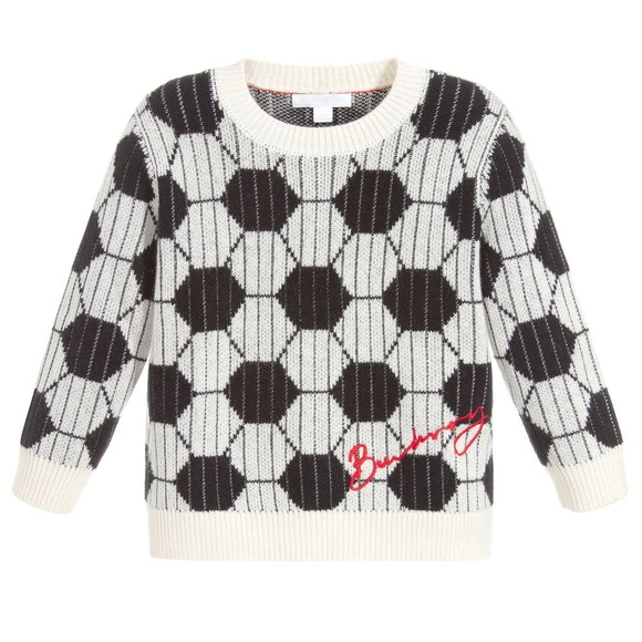 Burberry Other - { Burberry } Montie Cashmere Soccer Print Sweater